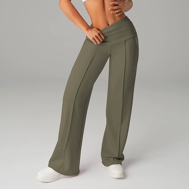 🎉 Neujahrsgeschenk – 50% RABATT!👖 Damen-Hochtaillen-Weitbeinhose: Echte Taschen + Stretchstoff – Bequem & stylisch für jeden Tag!