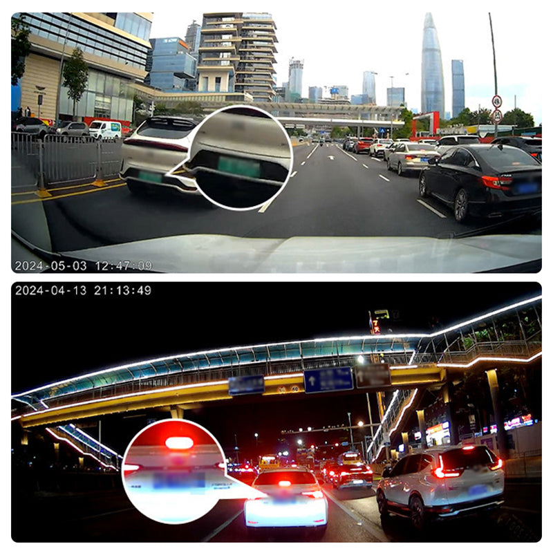 Rückspiegel-Dashcam 10 Zoll 1080P - Duale Kameras, Nachtsicht & 24/7-Parkmöberwachung | Loop-Aufnahme, G-Sensor, Inkl. 64GB