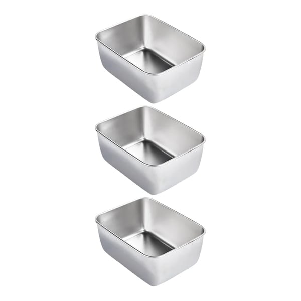 🎁 50% - Quadratische Platte aus Edelstahl（Mit Deckel）