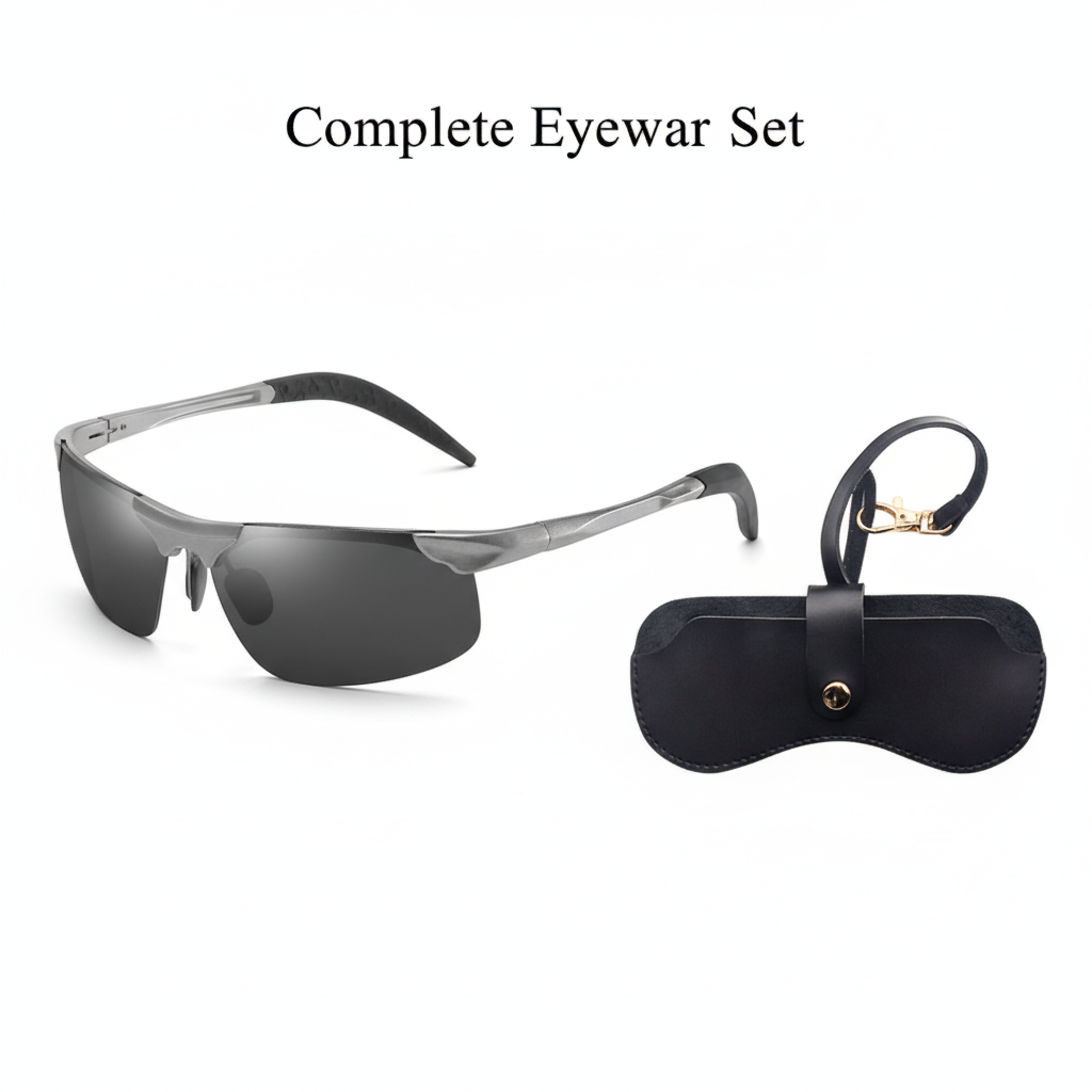 🕶️ 55% RABATT! ⏰ Photochrome Sonnenbrille mit polarisierten blendfreien HD-Gläsern – Randloser Sportrahmen – Perfekt für Autofahren, Angeln, Radfahren & Outdoor – schützt zuverlässig bei jedem Wetter ☀️