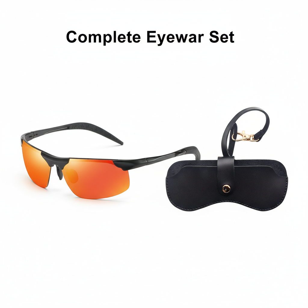 🕶️ 55% RABATT! ⏰ Photochrome Sonnenbrille mit polarisierten blendfreien HD-Gläsern – Randloser Sportrahmen – Perfekt für Autofahren, Angeln, Radfahren & Outdoor – schützt zuverlässig bei jedem Wetter ☀️