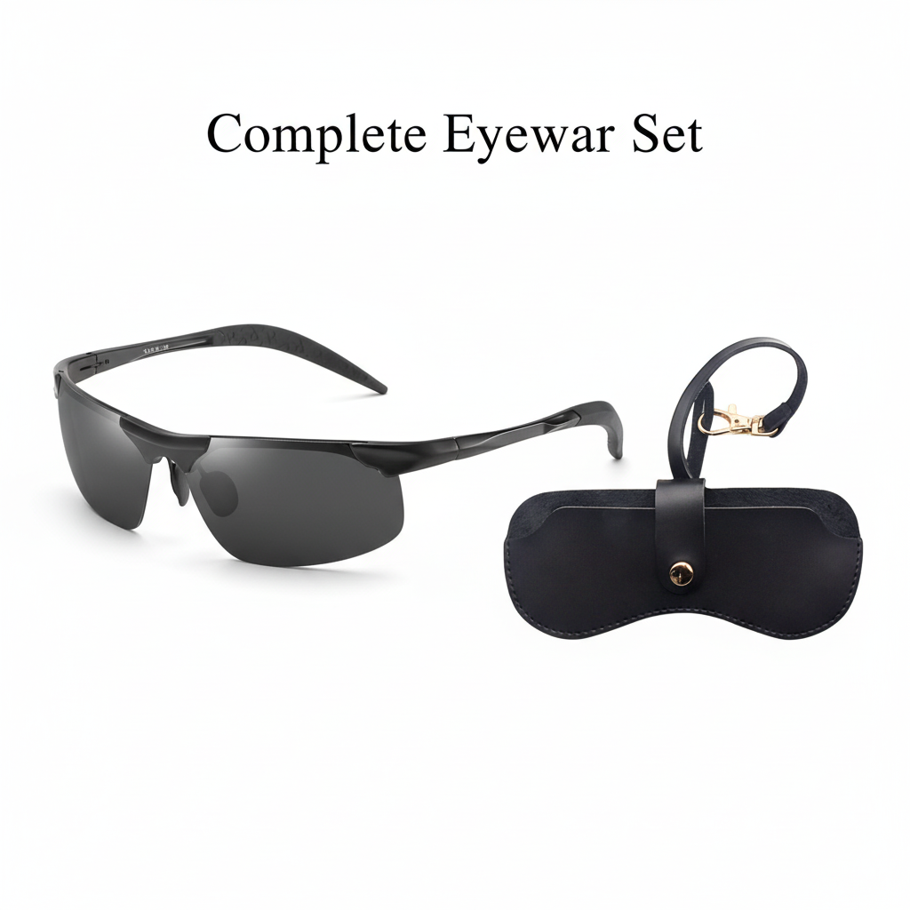 🕶️ 55% RABATT! ⏰ Photochrome Sonnenbrille mit polarisierten blendfreien HD-Gläsern – Randloser Sportrahmen – Perfekt für Autofahren, Angeln, Radfahren & Outdoor – schützt zuverlässig bei jedem Wetter ☀️