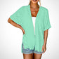 🔥LETZTER TAG 49 % RABATT🔥Stilvoller, fließender Kurzarm-Cardigan👚