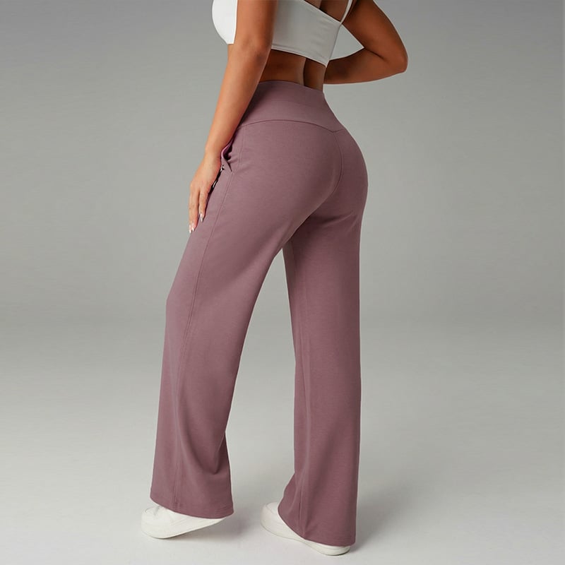 🎉 Neujahrsgeschenk – 50% RABATT!👖 Damen-Hochtaillen-Weitbeinhose: Echte Taschen + Stretchstoff – Bequem & stylisch für jeden Tag!