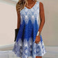 🌺🌺Modisches lässiges ärmelloses Kleid im Ethno-Stil