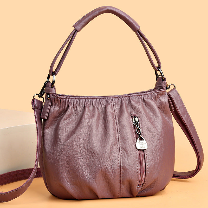 👜💼 Damen Plissee-Handtasche – Weiches Material, Mehrere Tragemöglichkeiten & Stilsicher ✨