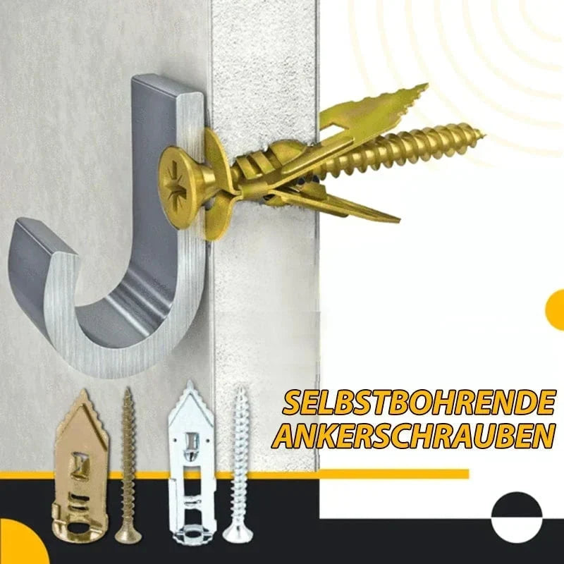 💥🧰🎁 AKTION -50%! Komplettes Gipskarton-Schrauben & Dübel Set – Verzinkt, Selbstbohrend, Hochfest, bis zu 200 Stück
