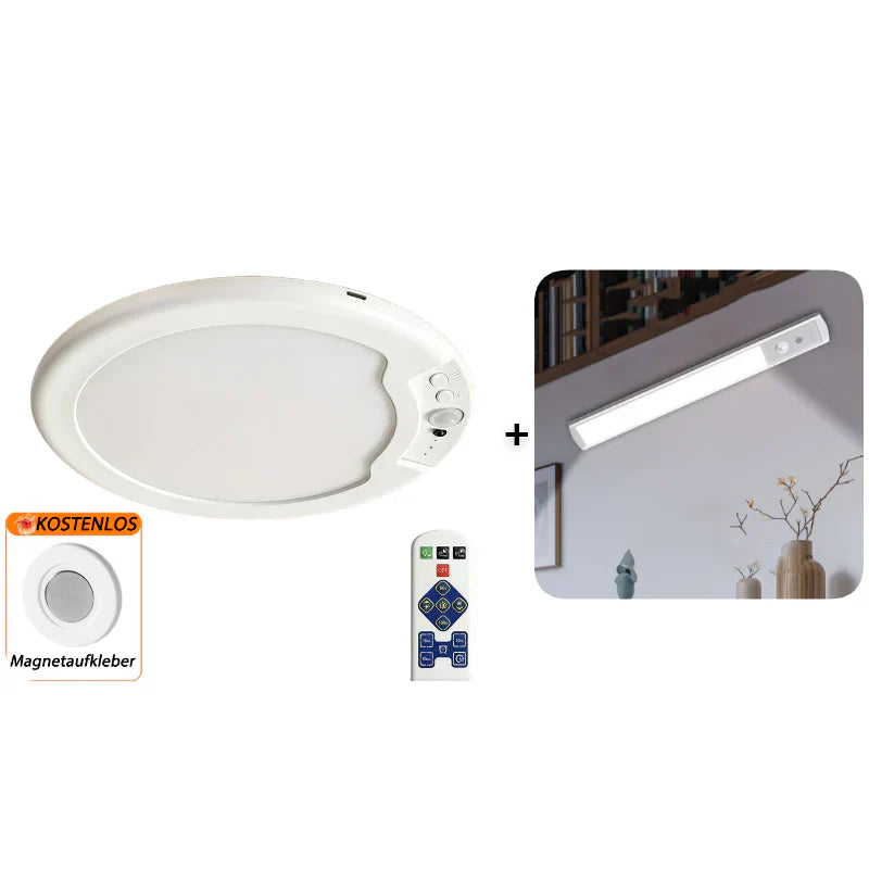 💎50% Rabatt✨Wiederaufladbare LED-Deckenleuchte mit Bewegungssensor💡⚡Licht per Sprachbefehl – Schluss mit dem lästigen Drücken von Schaltern🔌