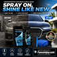 🚗✨50% RABATT NUR FÜR KURZE ZEIT! Konzentrierte Autowasch- und Wachsflüssigkeit, Sanftes & Effektives Reinigungs-Spray-Set mit Schwamm und Mikrofasertuch