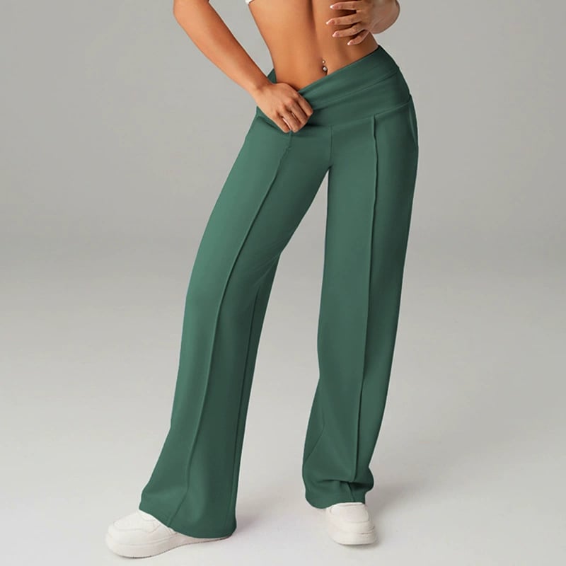 🎉 Neujahrsgeschenk – 50% RABATT!👖 Damen-Hochtaillen-Weitbeinhose: Echte Taschen + Stretchstoff – Bequem & stylisch für jeden Tag!