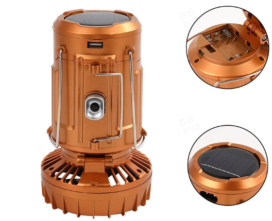 🌞Sommer-Schnäppchen 50% Rabatt🔥Tragbare LED-Camping-Laterne mit Ventilator💡