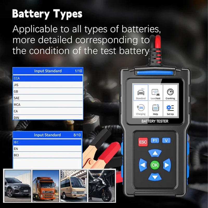 BT100 Autobatterietester 12V Lasttester