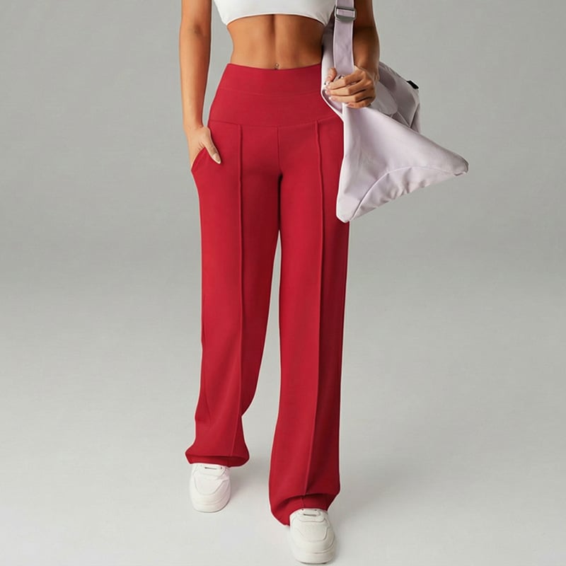 🎉 Neujahrsgeschenk – 50% RABATT!👖 Damen-Hochtaillen-Weitbeinhose: Echte Taschen + Stretchstoff – Bequem & stylisch für jeden Tag!