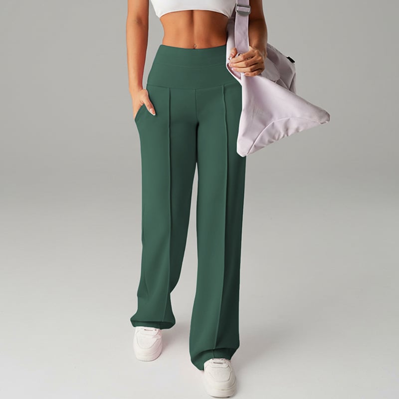 🎉 Neujahrsgeschenk – 50% RABATT!👖 Damen-Hochtaillen-Weitbeinhose: Echte Taschen + Stretchstoff – Bequem & stylisch für jeden Tag!
