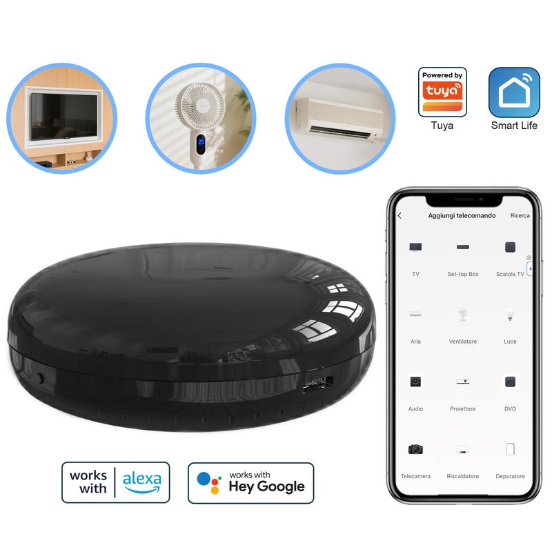 WLAN Alexa IR Telecomando Universale a Infrarossi Smart Home, Hub All-in-One, APP o Controllo Vocale