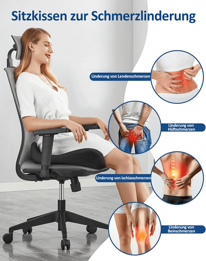 🎁🔥Orthopädisches Sitzkissen Genießen Sie schmerzfreies Sitzen, eine bessere Haltung und langanhaltenden Komfort, wo immer Sie hingehen.