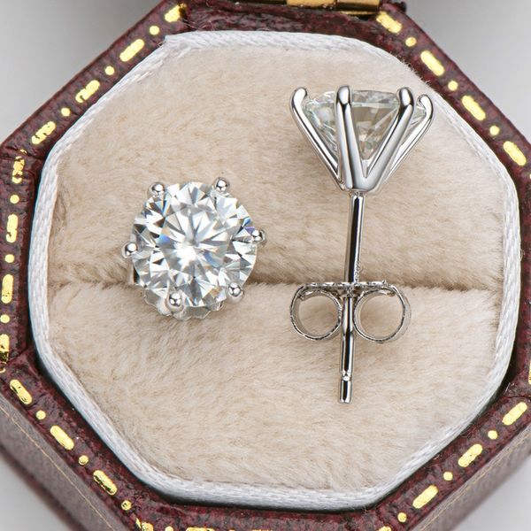 💎💎Atemberaubende klassische Diamantohrstecker mit sechs Krappen