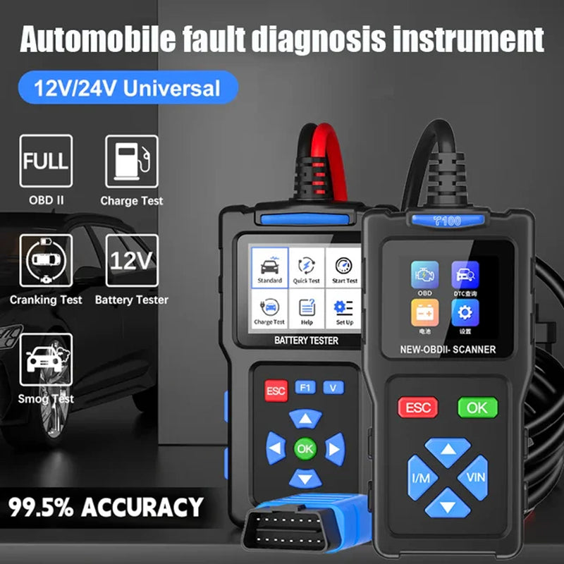 BT100 Autobatterietester 12V Lasttester