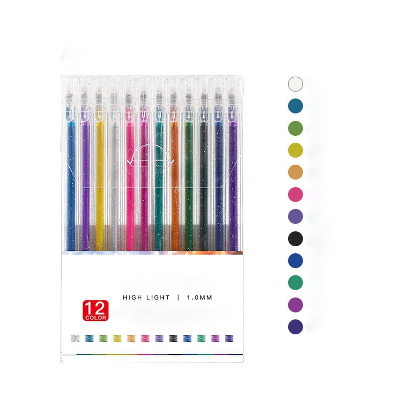Glitzer-Gelstifte-Set