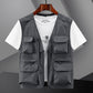 🔥Leichte, atmungsaktive Herren Outdoor Weste mit mehreren Taschen💪