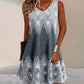 🌺🌺Modisches lässiges ärmelloses Kleid im Ethno-Stil