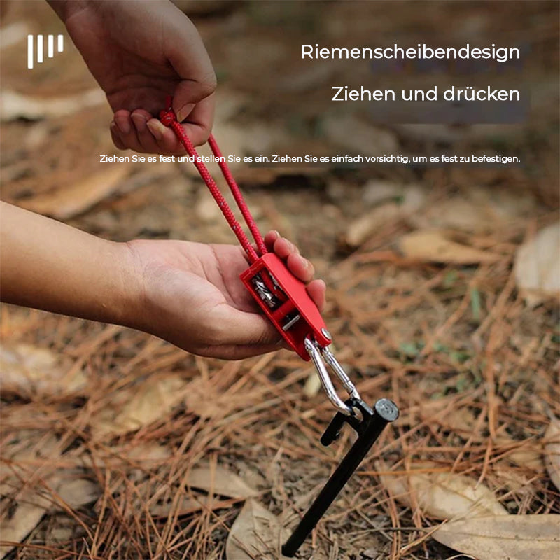 🌍🎒✈️Windfestes Seil zur Einstellung der Riemenscheibe