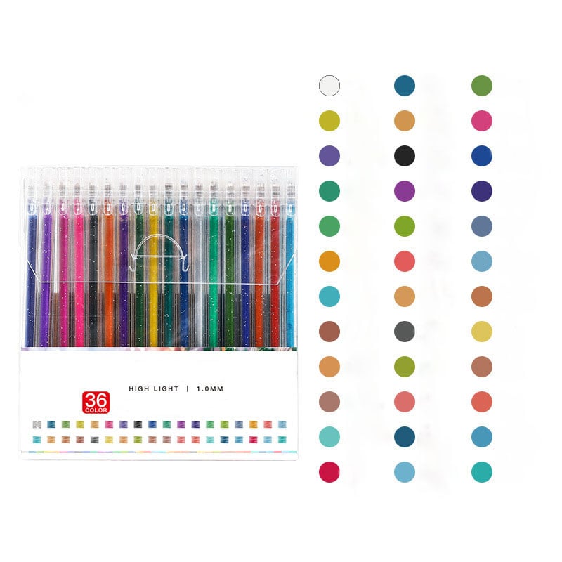 Glitzer-Gelstifte-Set