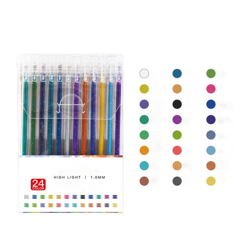 Glitzer-Gelstifte-Set