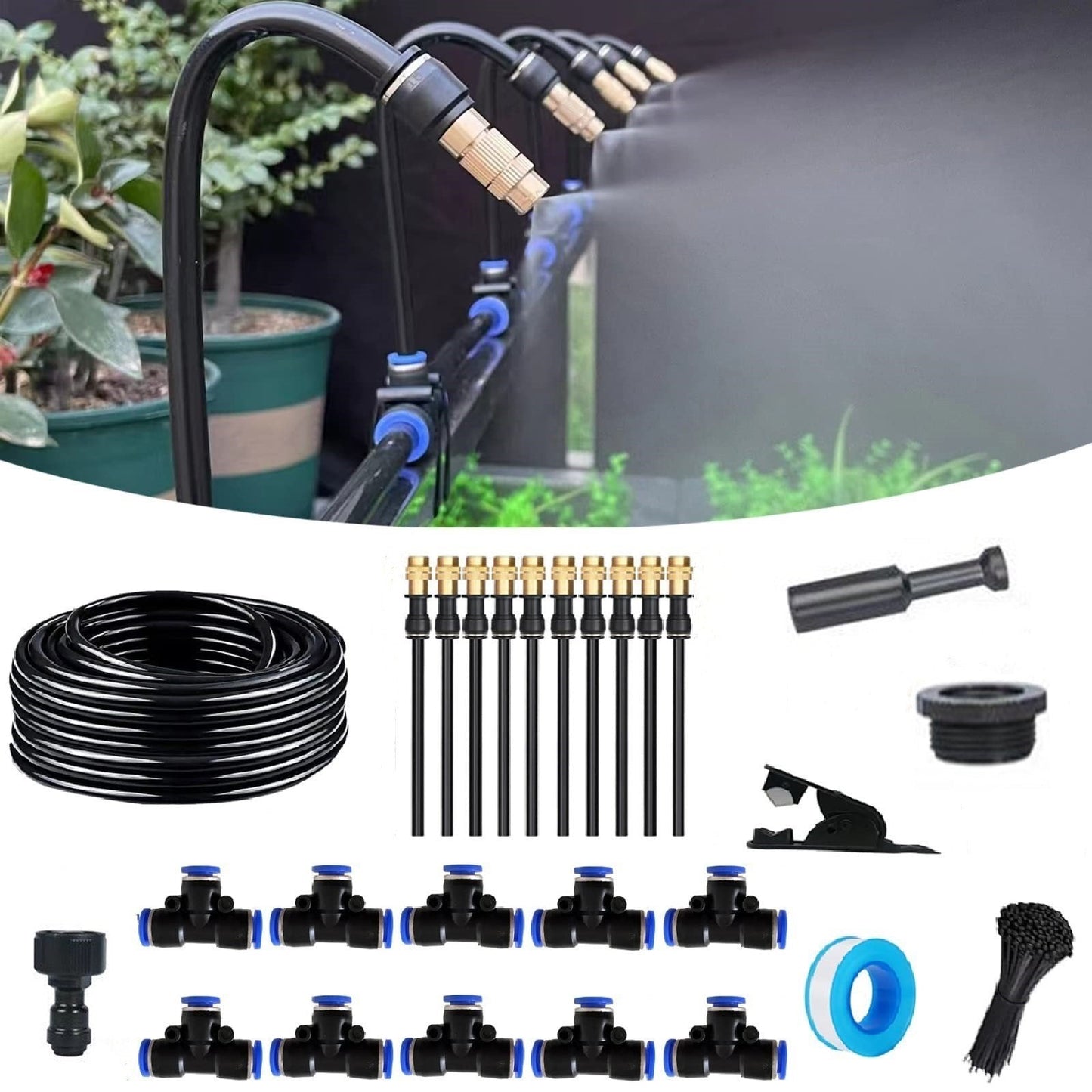 🔥Letzter Tag 50% Rabatt✨🌱360° Gebogenes Garten-Automatik-Bewässerungssystem