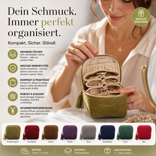 🔥 Heute -50 %! 💎 Mini-Schmucktasche mit Reißverschluss – kompakt, elegant & perfekt für Reisen