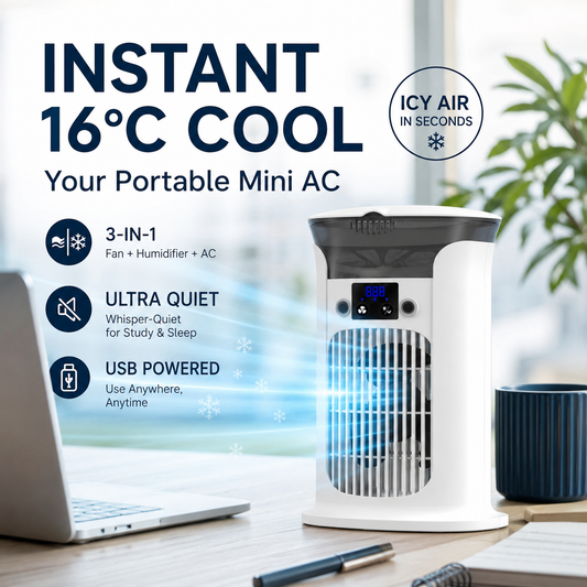 🔥Zeitlich begrenztes Angebot: 50 % Rabatt🔥3-in-1-Tischventilator
