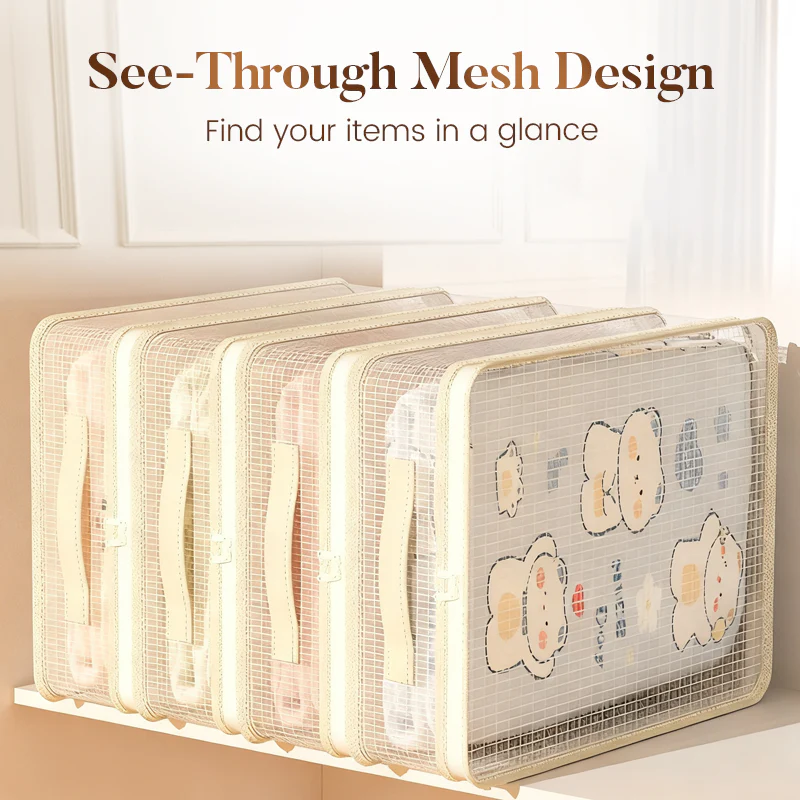 👚 KAUF 1 ERHALT 1 KOSTENLOS! 🛍️ DURCHSICHTIGE SCHRANKORGANIZER - 6-teiliges Set mit Vakuumventil, Spart 80% Platz & Schützt Kleidung vor Staub und Feuchtigkeit 🔒✨