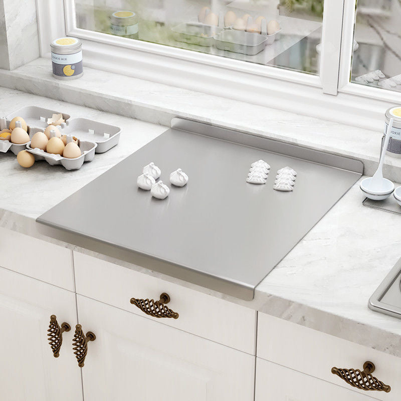 🔪 50% RABATT! ✨ Schneidebrett aus Edelstahl für die Arbeitsplatte – Hygienisch, Messerschonend & Leicht zu Reinigen 🍽️