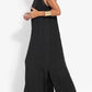 🔥Lässiges, einfarbiges, ärmelloses Neckholder-Leinenkleid für Damen