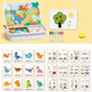 🎨Magnetisches Puzzle Gesichter-Anziehspiel Reisespiel Doppelseitiges Vorschulerziehungs-Lernspielzeug für Kinder