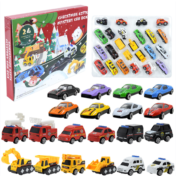 🔥Solange der Vorrat reicht 50 % Rabatt!🚗Adventskalender für Jungen: Spielzeugsets mit Baumaschinen aus Metalllegierung