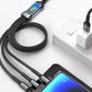 📱Transparentes, leuchtendes 3-in-1-Datenkabel mit superschneller Aufladung