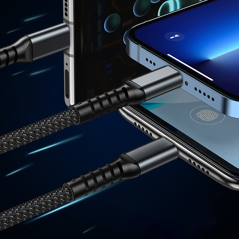 📱Transparentes, leuchtendes 3-in-1-Datenkabel mit superschneller Aufladung