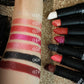 Mattierende, langanhaltende Lippenstift mit feinem Glitzer