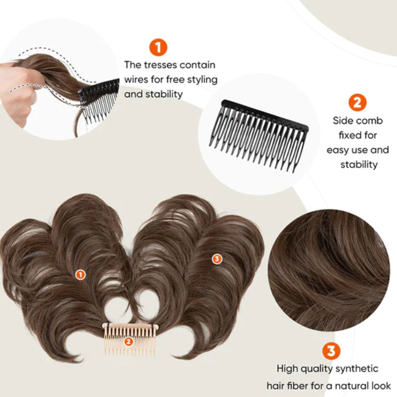 💇‍♀️ 50% RABATT! ✨ Voluminöser Messy-Bun-Haarteil – Hitzebeständige Faser & stabiler Halt ✨