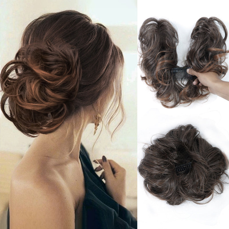 💇‍♀️ 50% RABATT! ✨ Voluminöser Messy-Bun-Haarteil – Hitzebeständige Faser & stabiler Halt ✨
