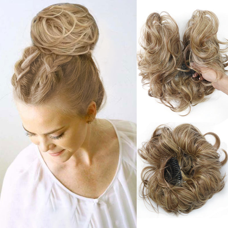 💇‍♀️ 50% RABATT! ✨ Voluminöser Messy-Bun-Haarteil – Hitzebeständige Faser & stabiler Halt ✨