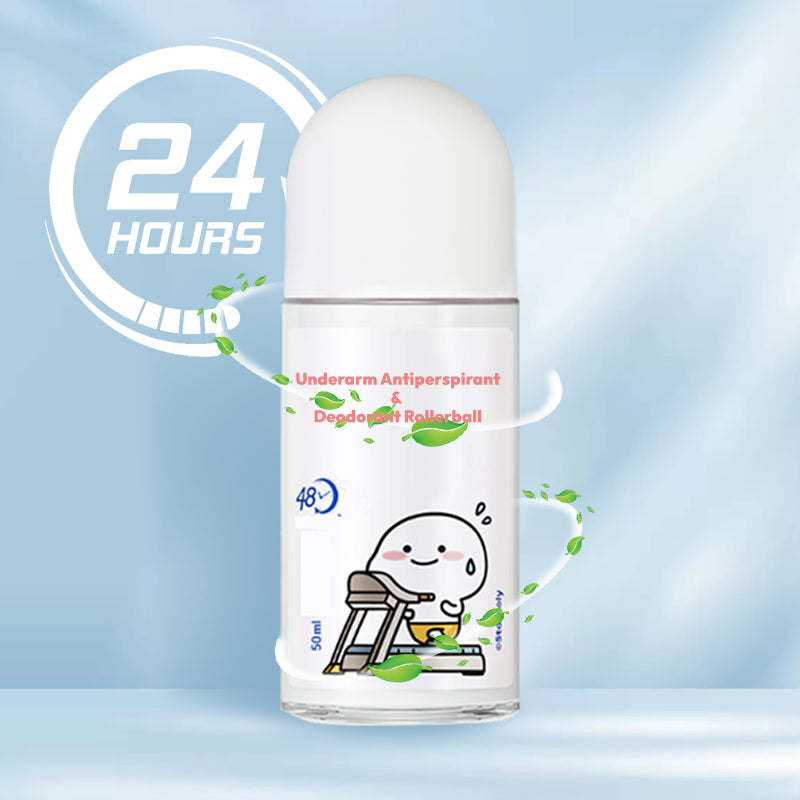 Roll-On für den Unterarm: Antitranspirant und Deodorant