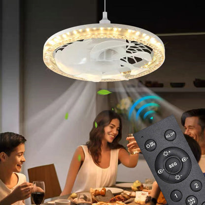 🌞Frühlingserwachen: 50% Rabatt!💡2-in-1 dimmbare Deckenventilatorlampe mit Fernbedienung – Leise, verstellbar und platzsparend
