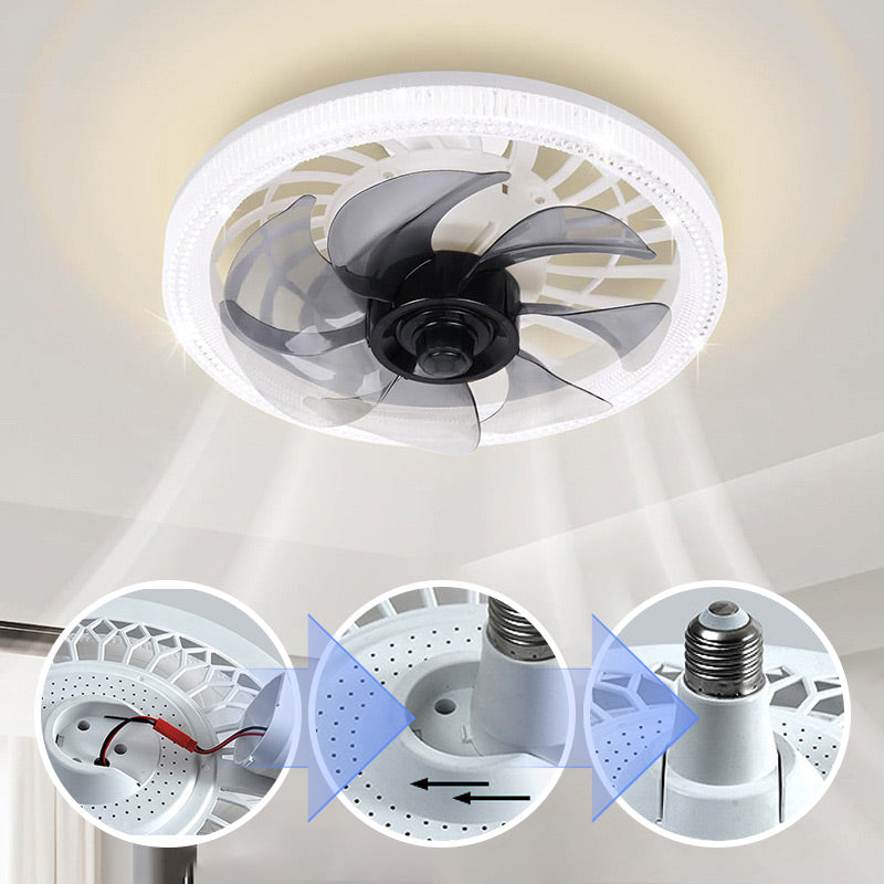 🌞Frühlingserwachen: 50% Rabatt!💡2-in-1 dimmbare Deckenventilatorlampe mit Fernbedienung – Leise, verstellbar und platzsparend