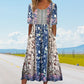 50% OFF🔥Elegantes Kleid mit böhmischem Print für Damen