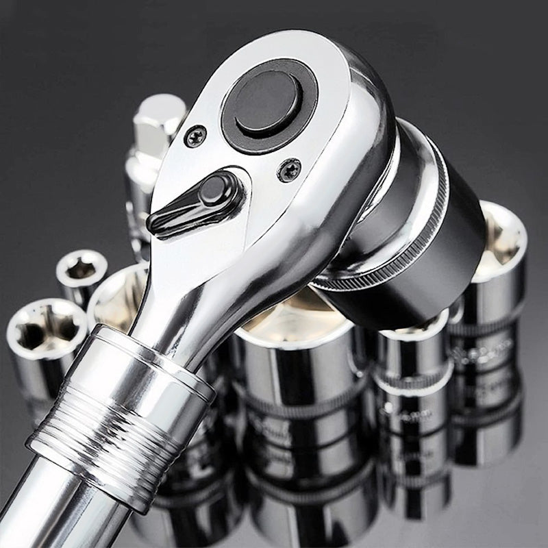 Clé à cliquet à 72 dents avec libération rapide