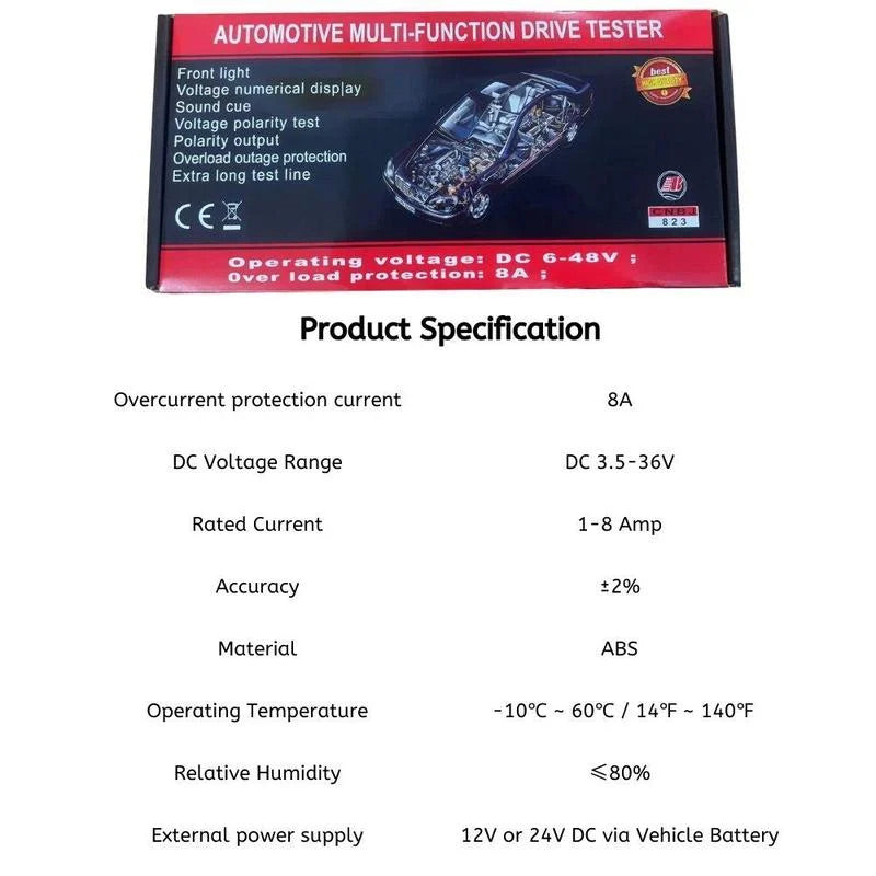🔧📢 50% RABATT! Kfz-Stromkreistester – Schnelle & präzise elektrische Fehlerdiagnose für dein Fahrzeug 🚗✨