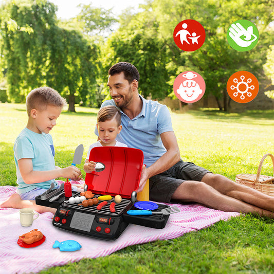 🥩Simulierter Grillofen-Spielset mit Wasserspray für Kinder
