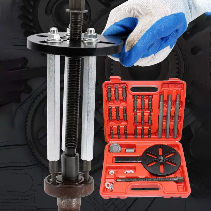 🔥Werkzeug zur Demontage von Innenlagern Abzieher 🔧 Innenlager-Abzieher Set aus Kohlenstoffstahl – 6 Spannzangen in robuster Box für Auto & Fahrrad
